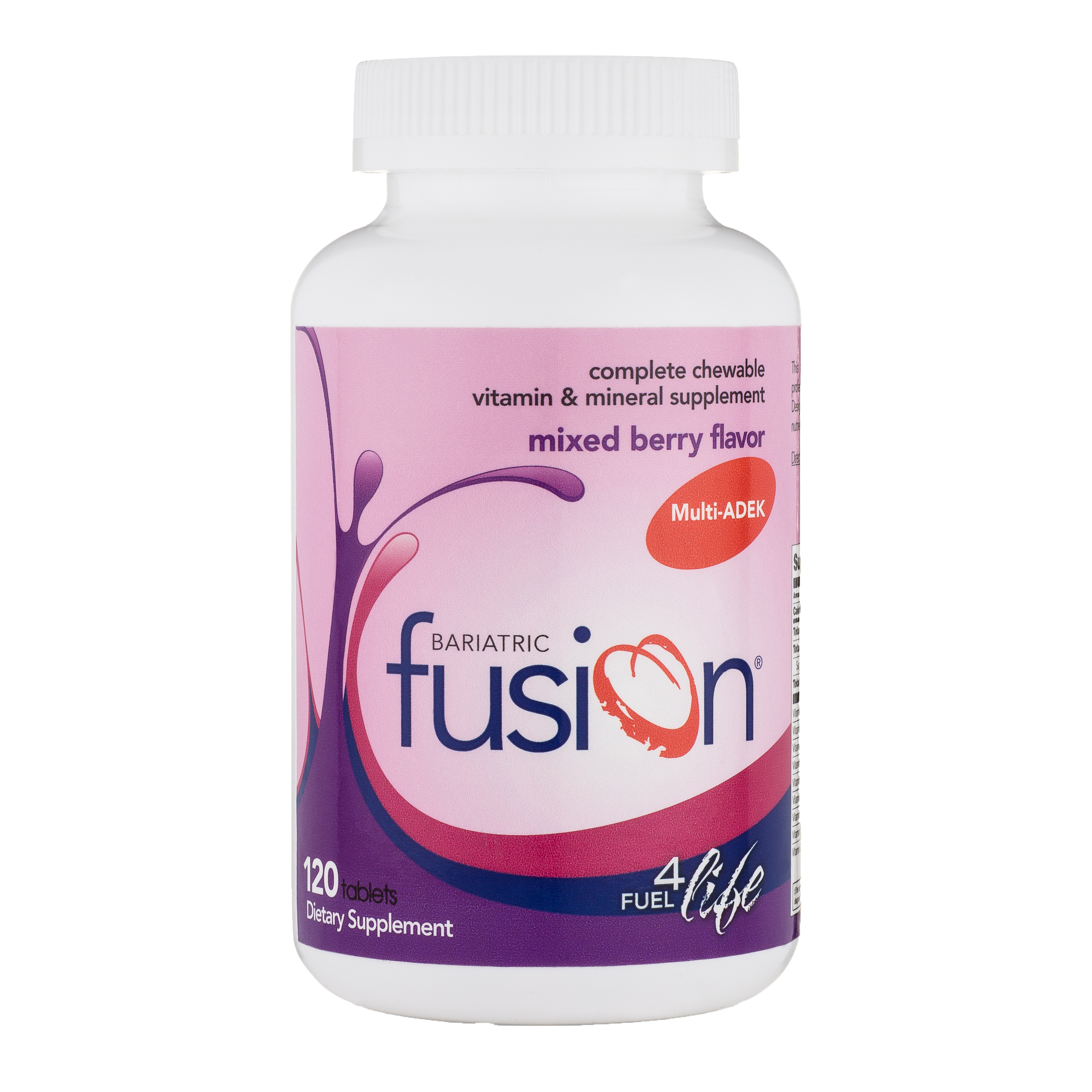Mixed Berry Complete Chewable Bariatric ADEK Multivitamin - Bariatric Fusion