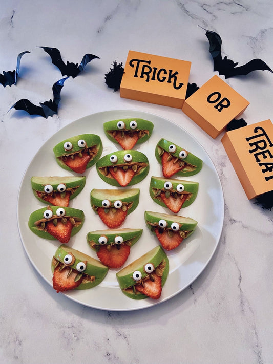 Bariatric Recipes - Halloween Monster Apples - Bariatric Fusion