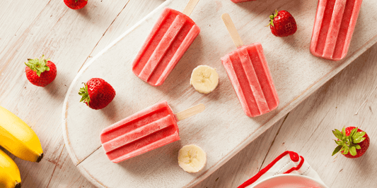 Bariatric Recipes - Strawberry Banana Protein Popsicles - Bariatric Fusion
