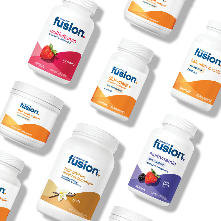 Bariatric Fusion vitamins and supplements.