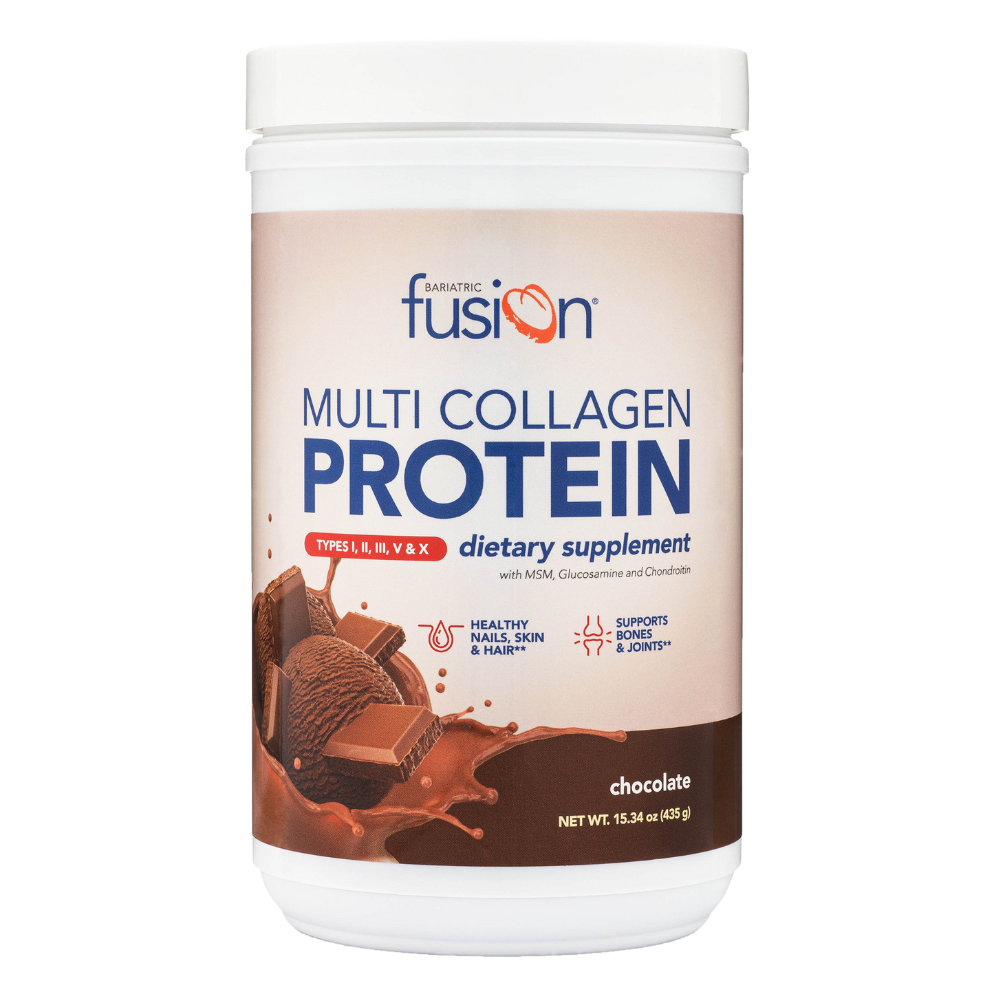 Bariatric Fusion Chocolate Flavored Multi-Collagen Protein Powder