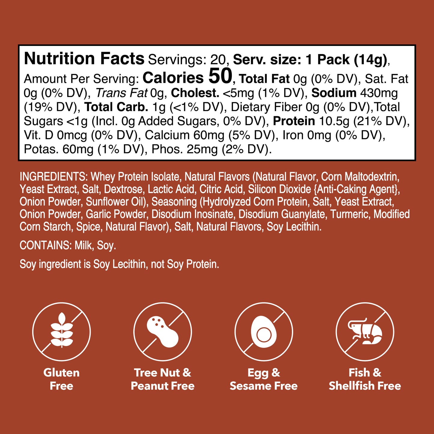 Beef & Herb Whey Protein Single-Serve Stick Packets