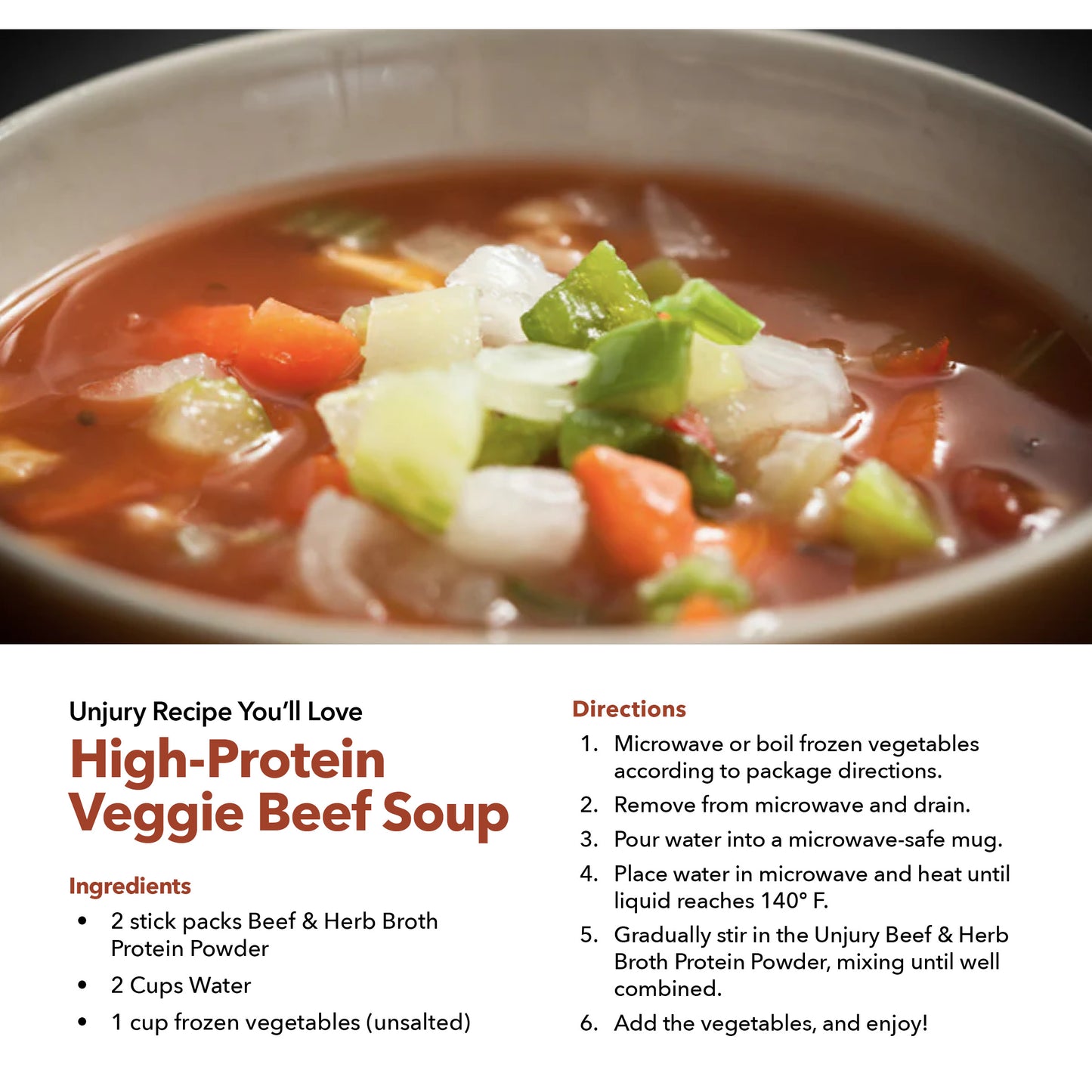 Beef & Herb Whey Protein Single-Serve Stick Packets