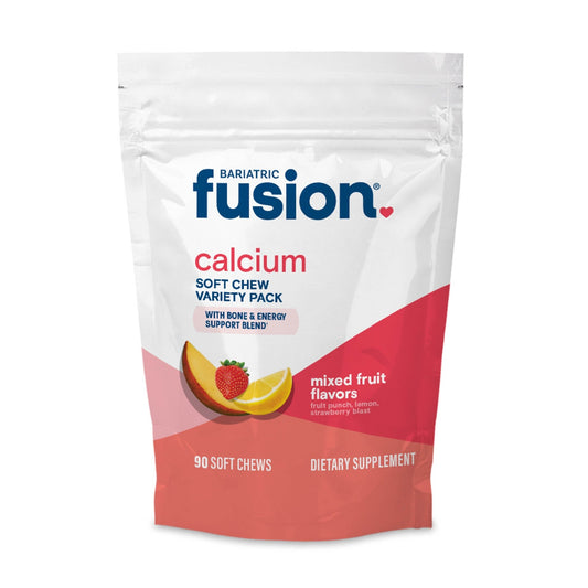 Bariatric Calcium Citrate Soft Chew mixed Fruit flavors variety pack.