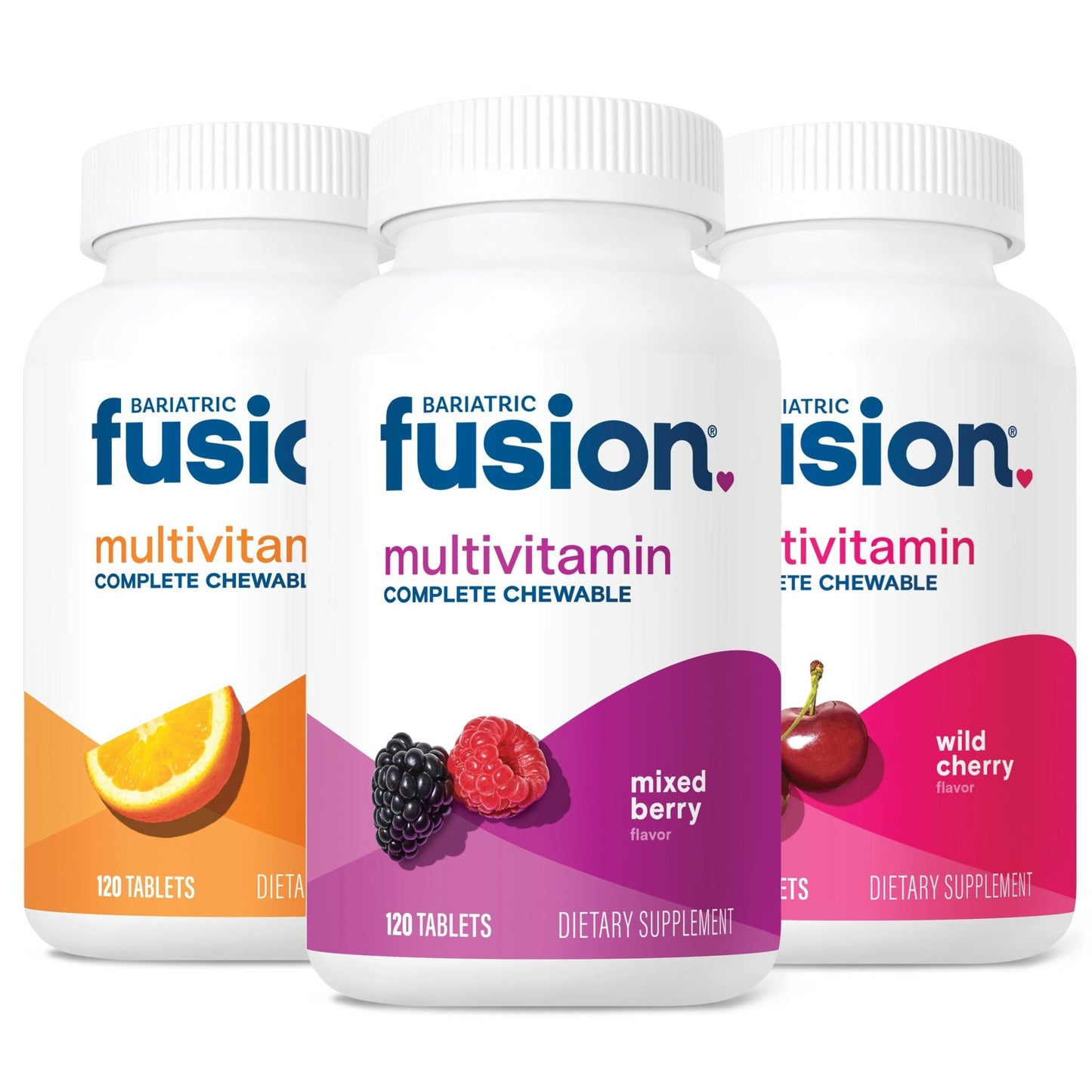 Bariatric Fusion Complete Chewable Multivitamin bundle of flavors.