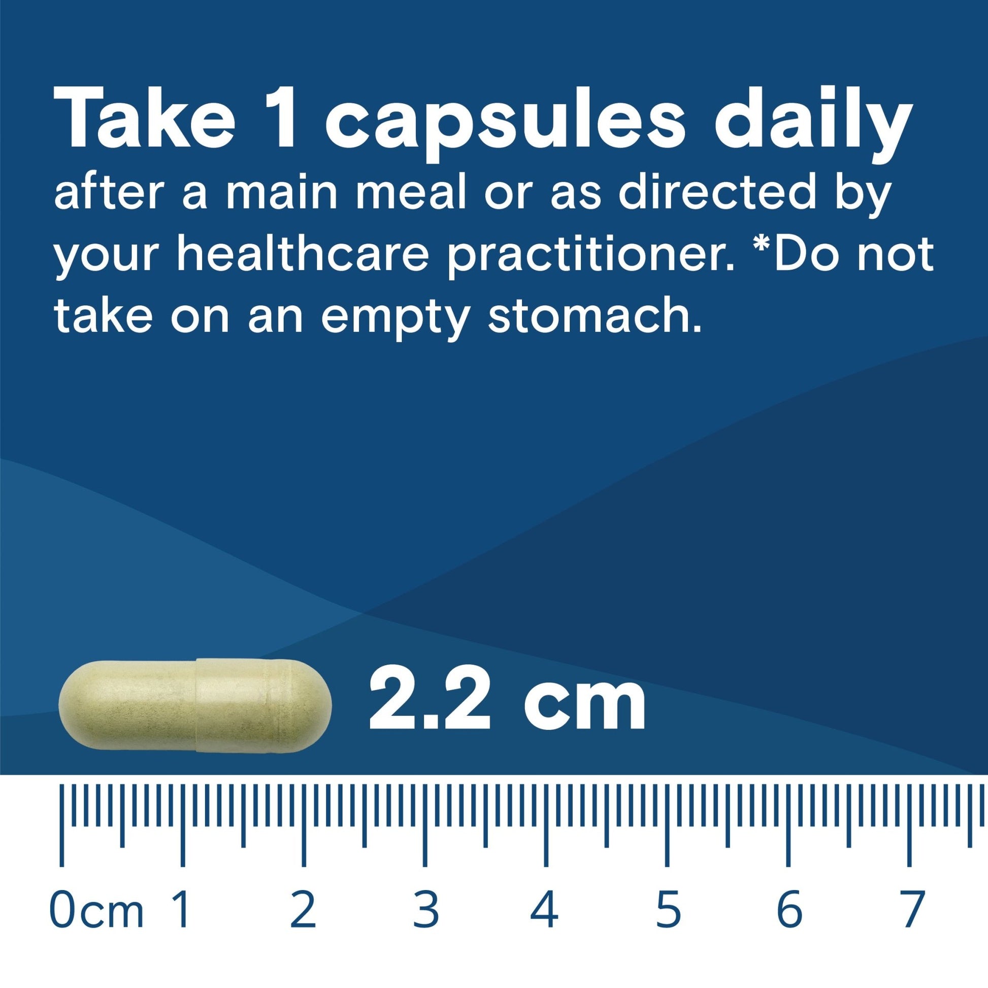 GLP - ONE + take 1 capsule daily after a main meal or as directed by your healthcare practitioner.