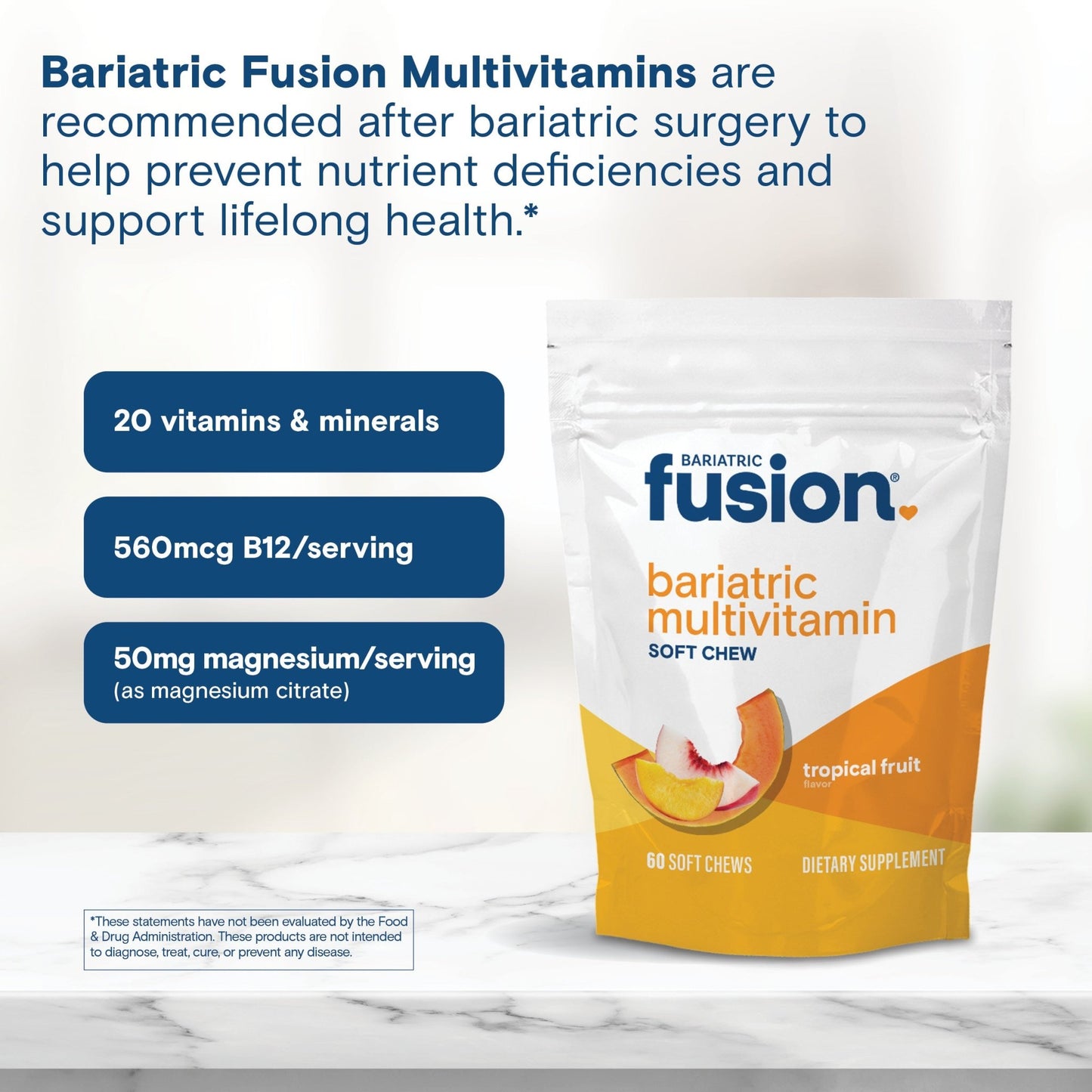 Tropical Fruit Bariatric Multivitamin Soft Chews
