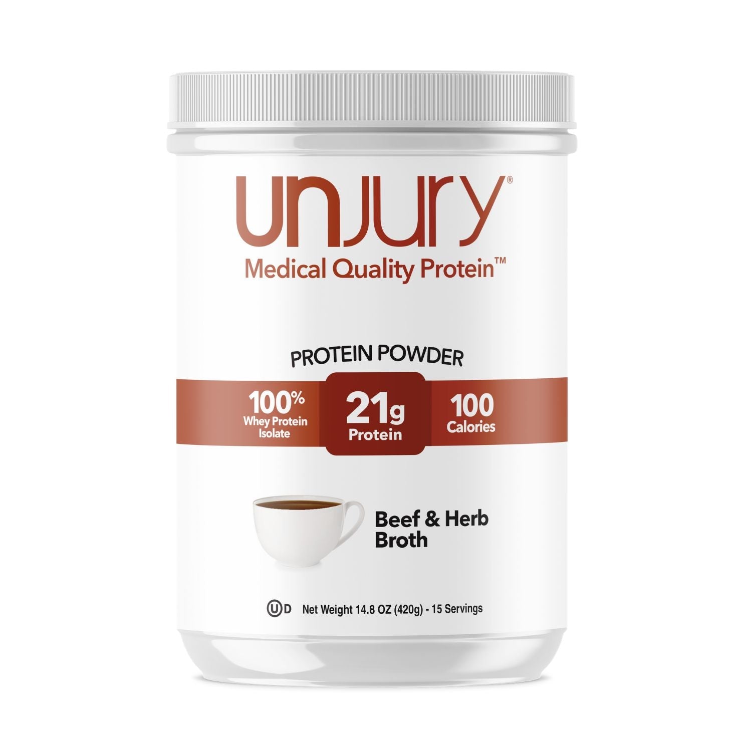 Unjury Beef & Herb Savory High Whey Protein Powder - Bariatric Fusion