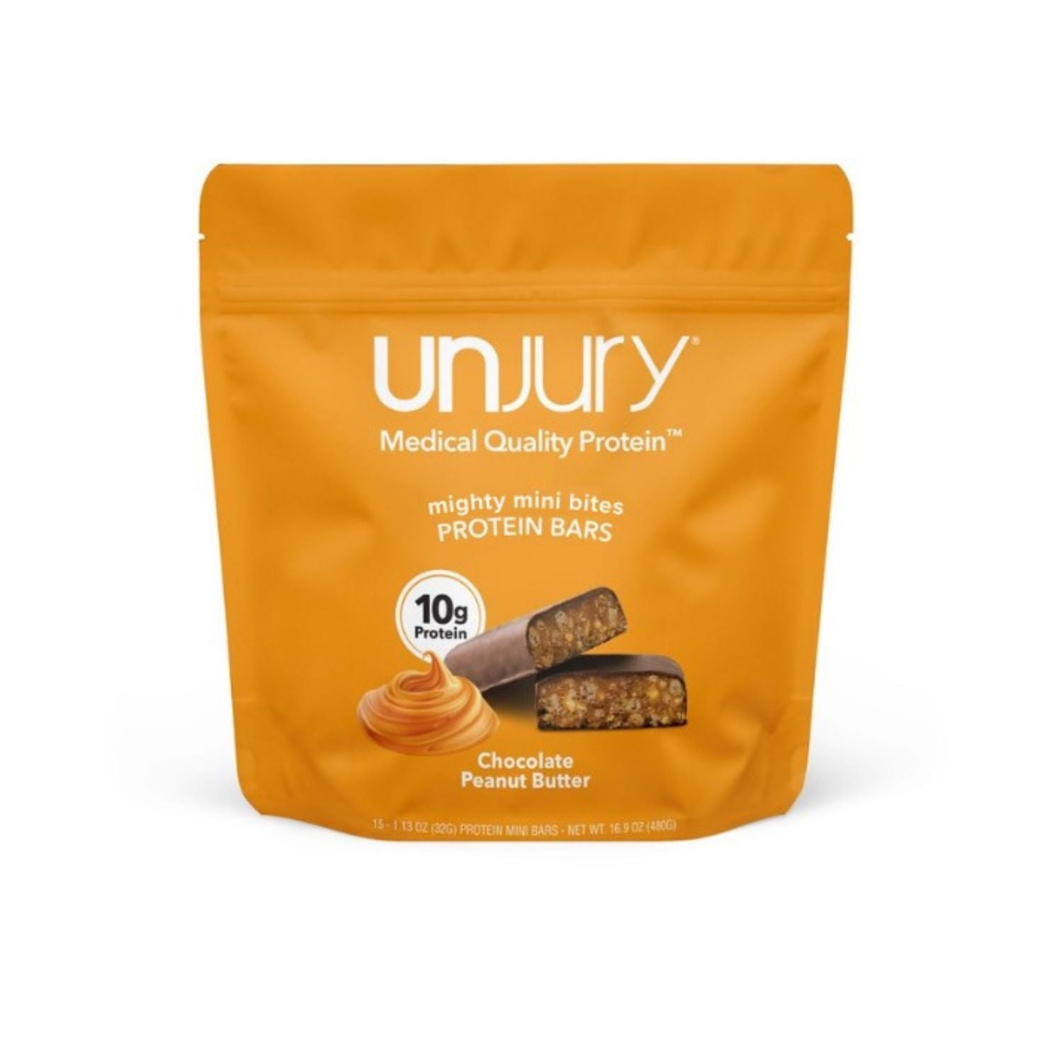 Unjury Chocolate Peanut Butter Protein Bars - Bariatric Fusion