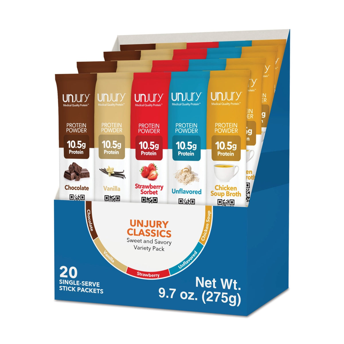 Powder Single Packet Variety Protein Stick Pack Box | Whey Protein Isolate | Protein Powder