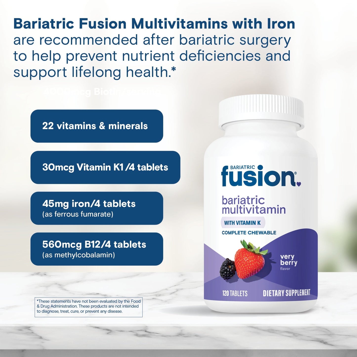 Very Berry Complete Chewable Multivitamin with Vitamin K