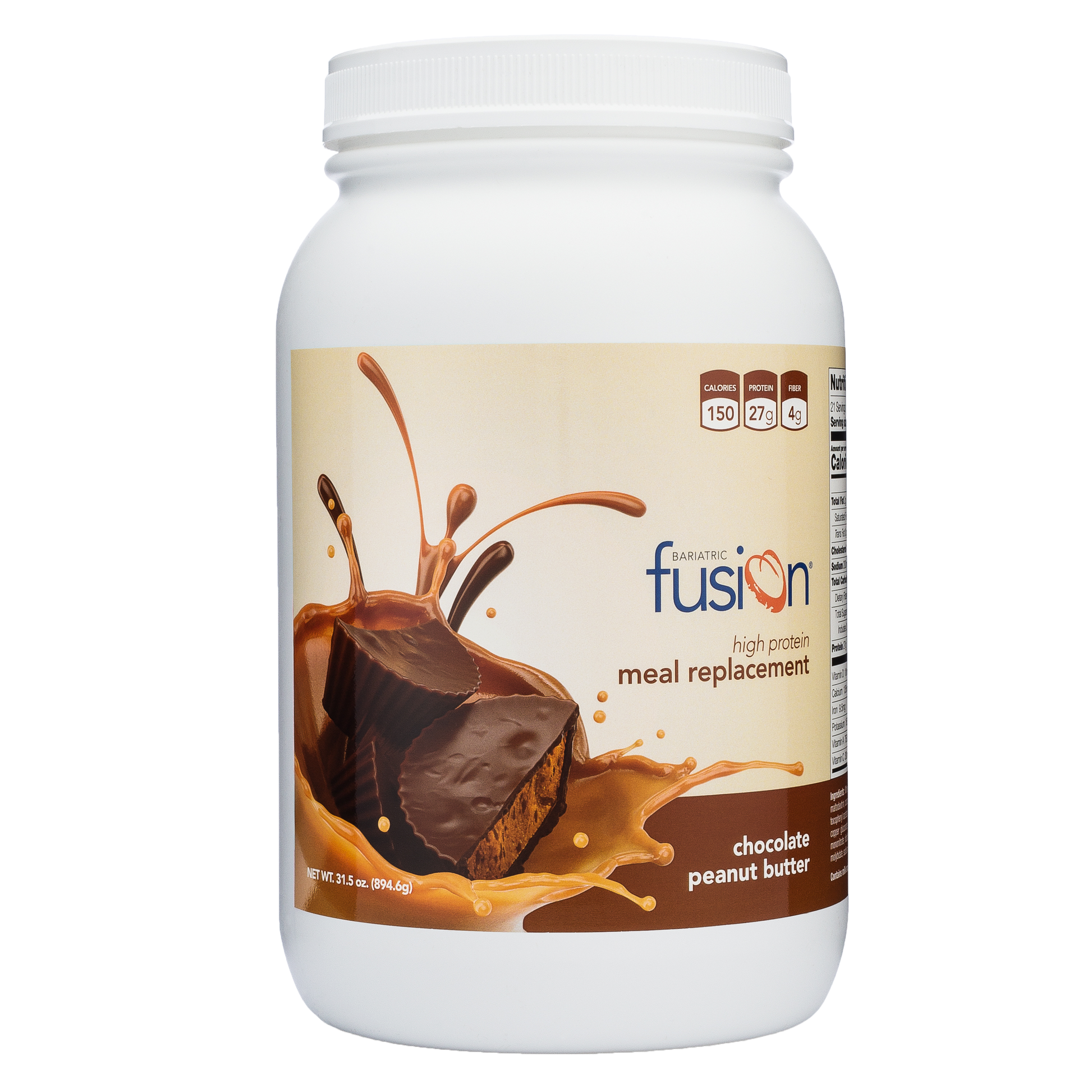 Bariatric Fusion Caramel Meal Replacement 27g Protein Powder, 21 Serving Tub for Bariatric Surgery Patients Including Gastric Bypass & Sleeve