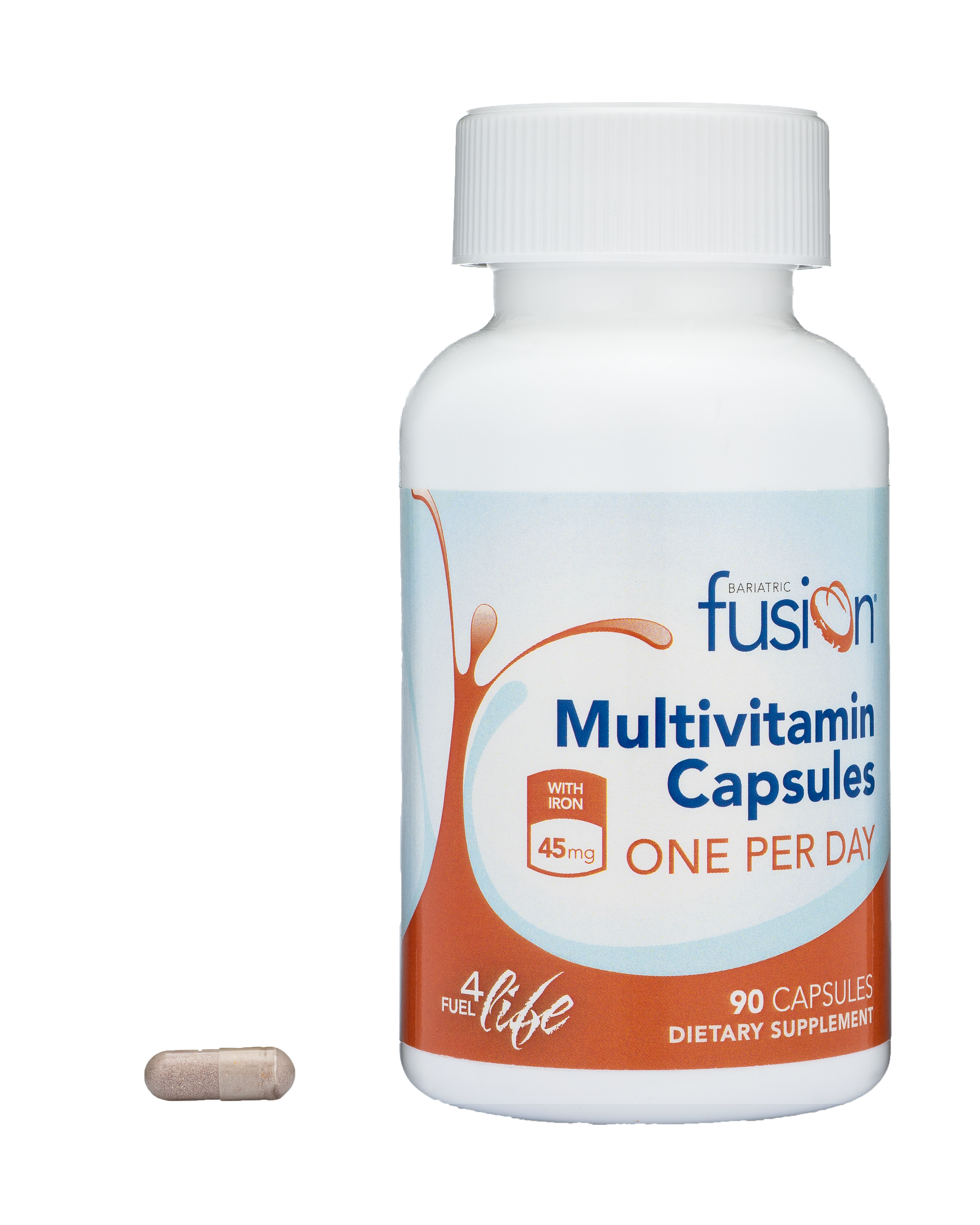 One PER Day Bariatric Multivitamin Capsule with 45mg IRON - 3 Month Supply - Bariatric Fusion