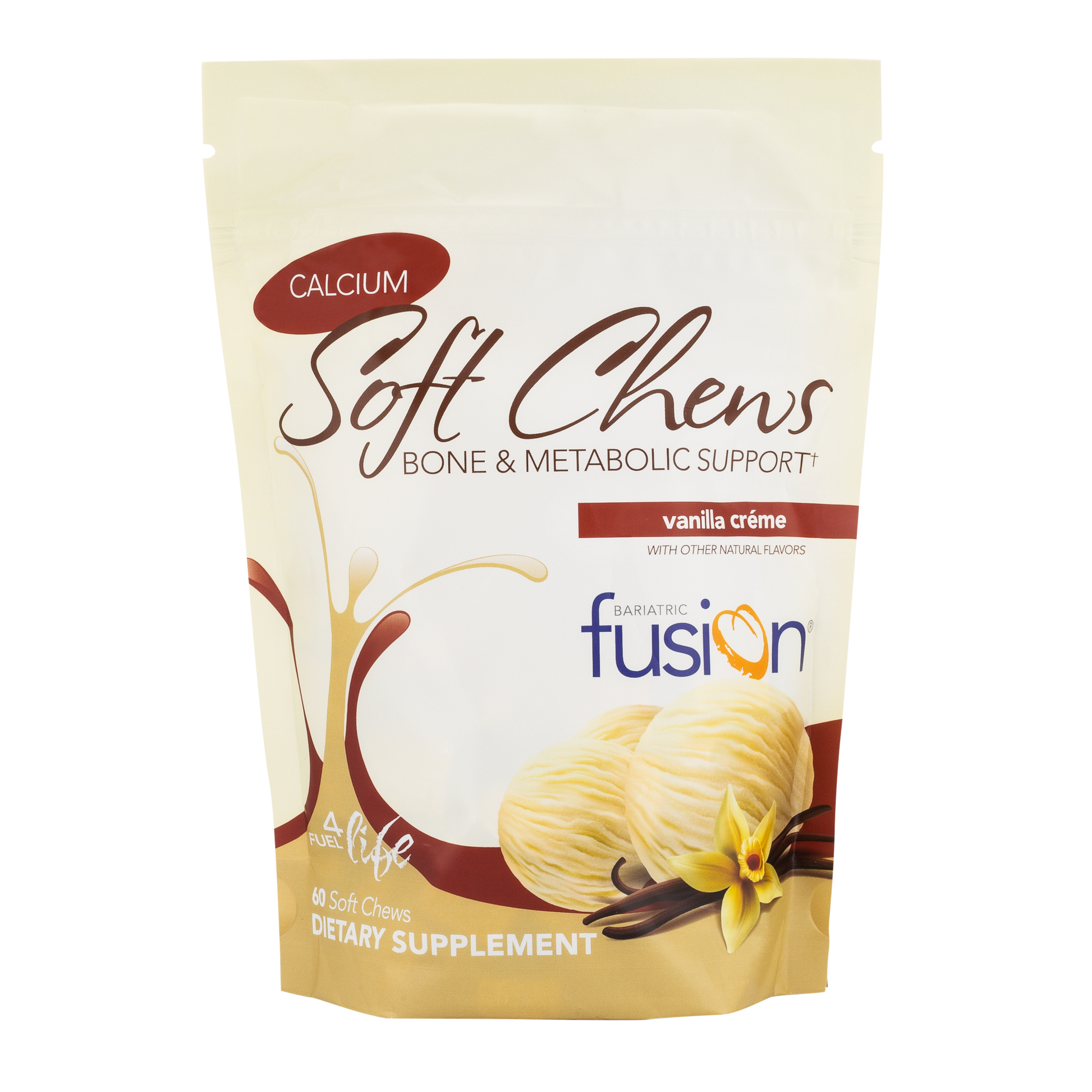 Vanilla Crème Bariatric Calcium Citrate Soft Chews - Bone & Metabolic Support - Bariatric Fusion