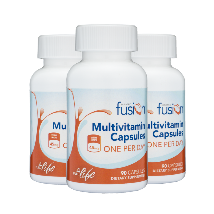 Bundle and Save - One PER Day Bariatric Multivitamin Capsule with 45mg IRON - Bariatric Fusion