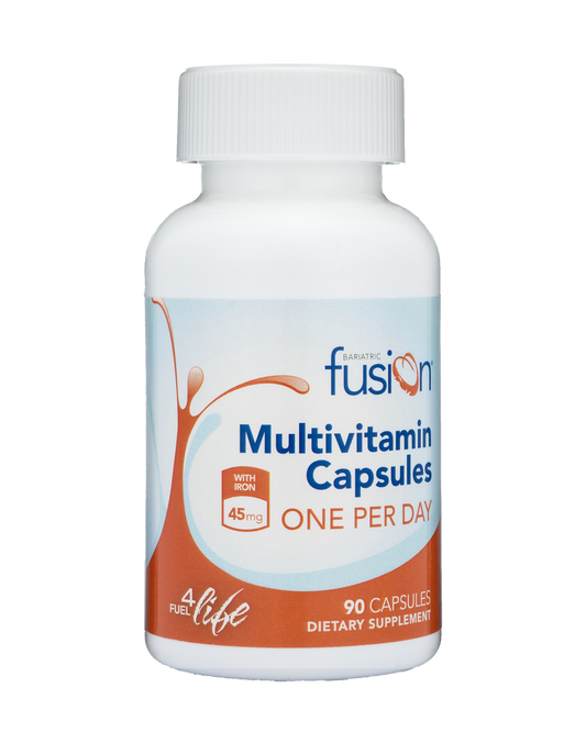 One PER Day Bariatric Multivitamin Capsule with 45mg IRON - 3 Month Supply - Bariatric Fusion