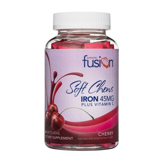Cherry Bariatric Iron Soft Chew with Vitamin C - Bariatric Fusion