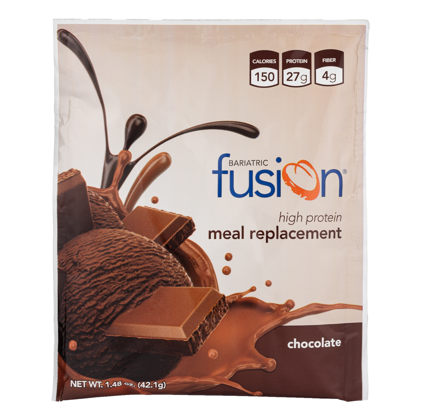 Chocolate High Protein Meal Replacement - Single Serve Packet - Bariatric Fusion