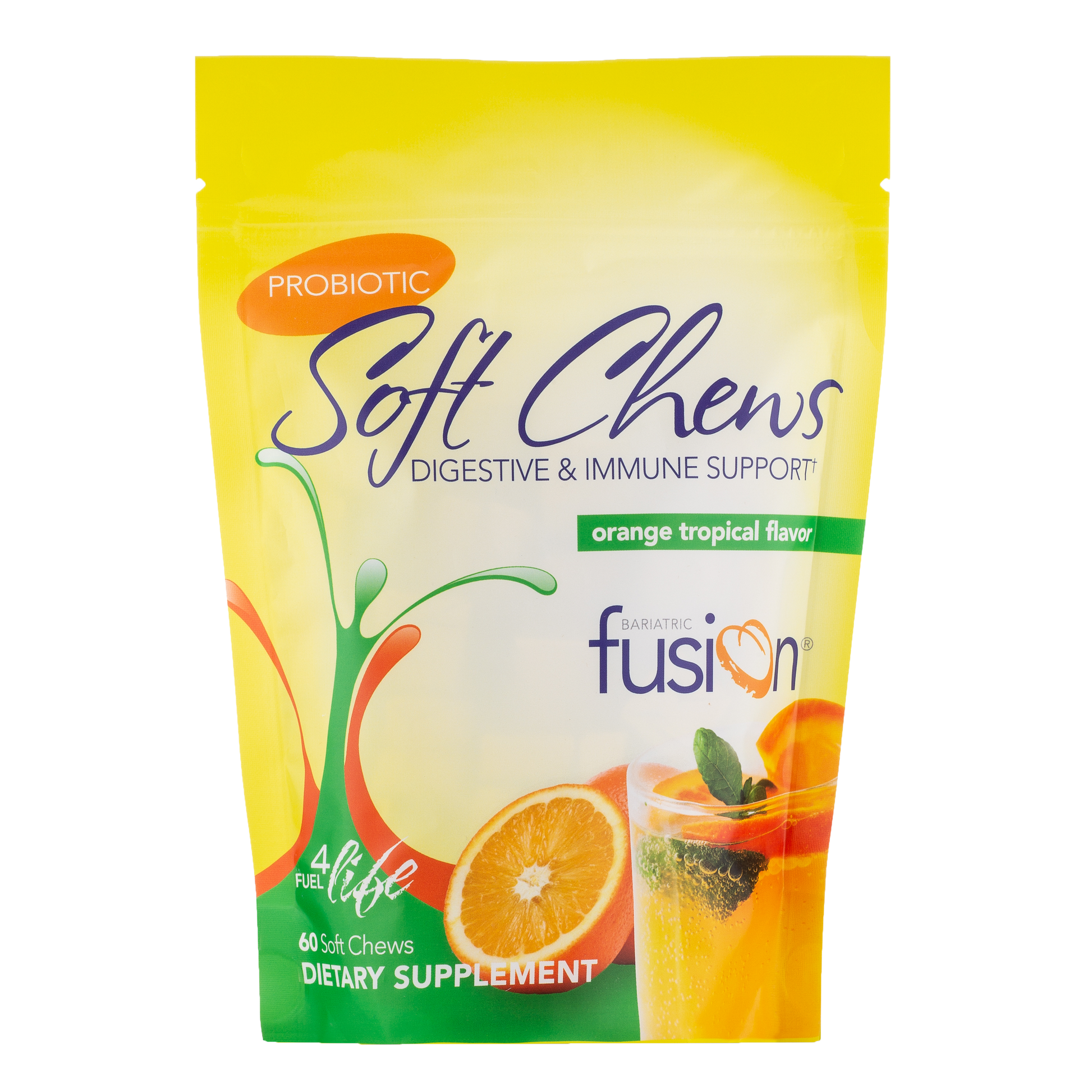 Orange Tropical Probiotic Soft Chew - Bariatric Fusion