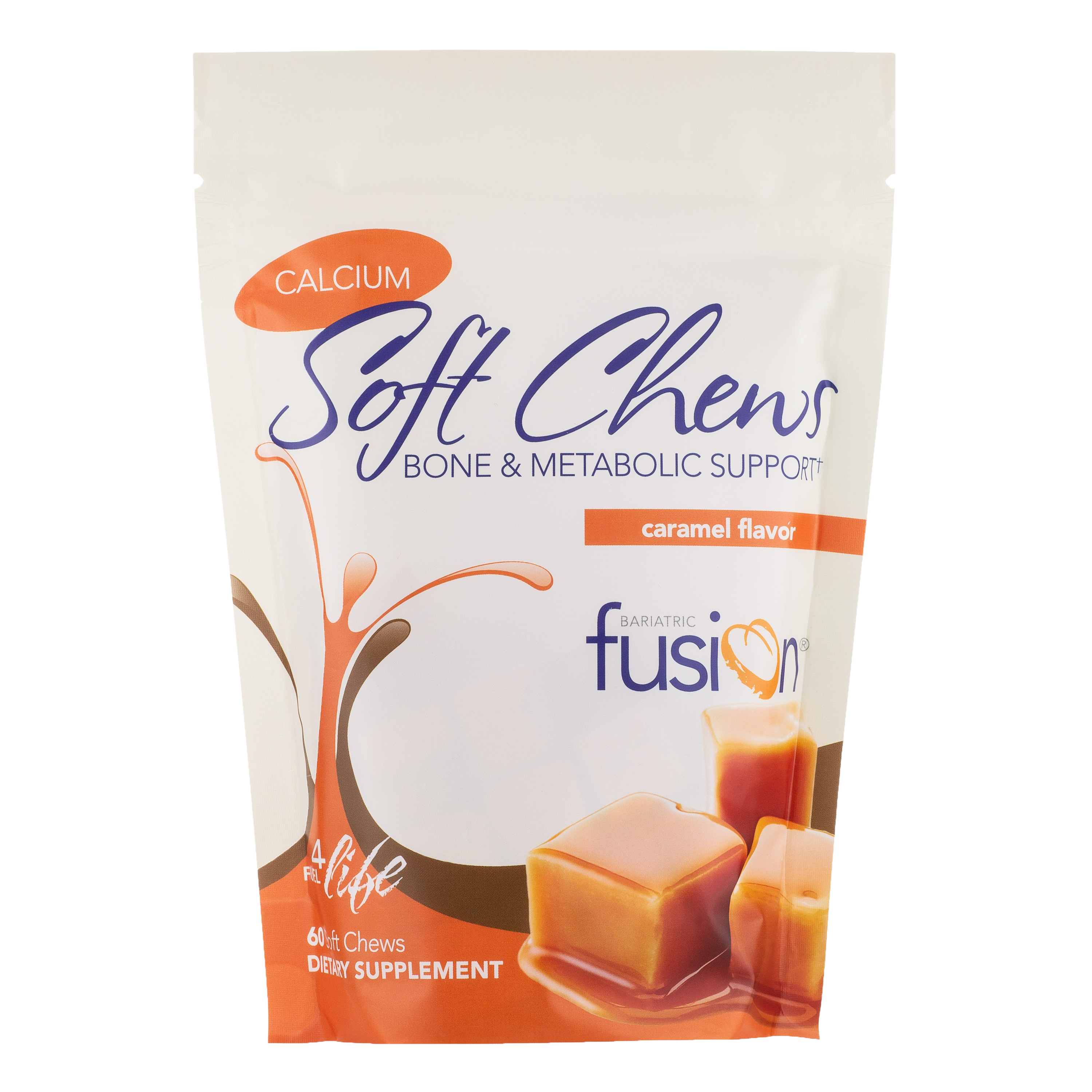 Caramel Bariatric Calcium Citrate Soft Chews - Bone & Metabolic Support - Bariatric Fusion