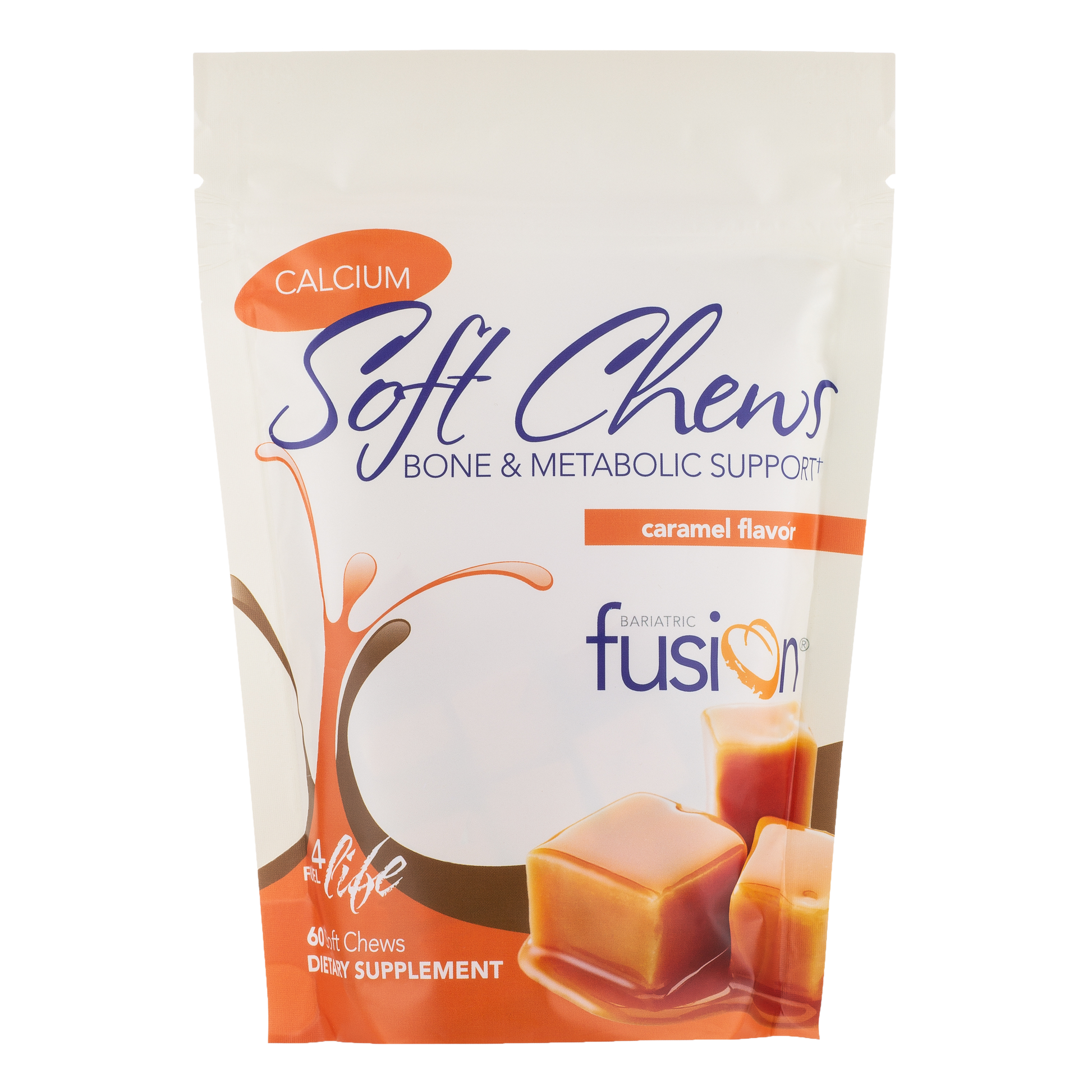 Caramel Bariatric Calcium Citrate Soft Chews - Bone & Metabolic Support - Bariatric Fusion