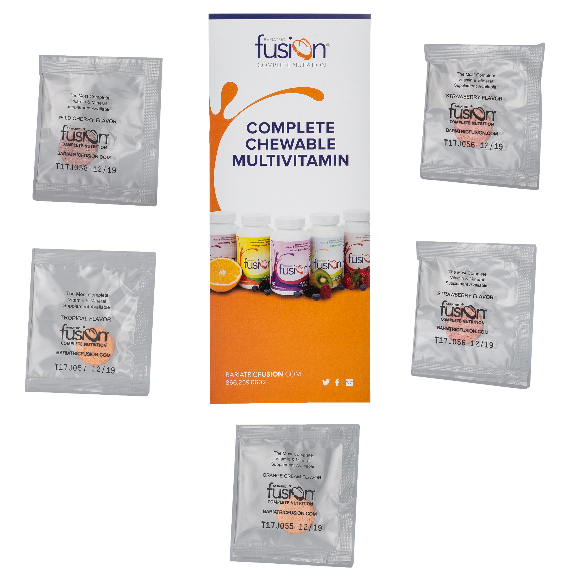Sample packs of vitamins