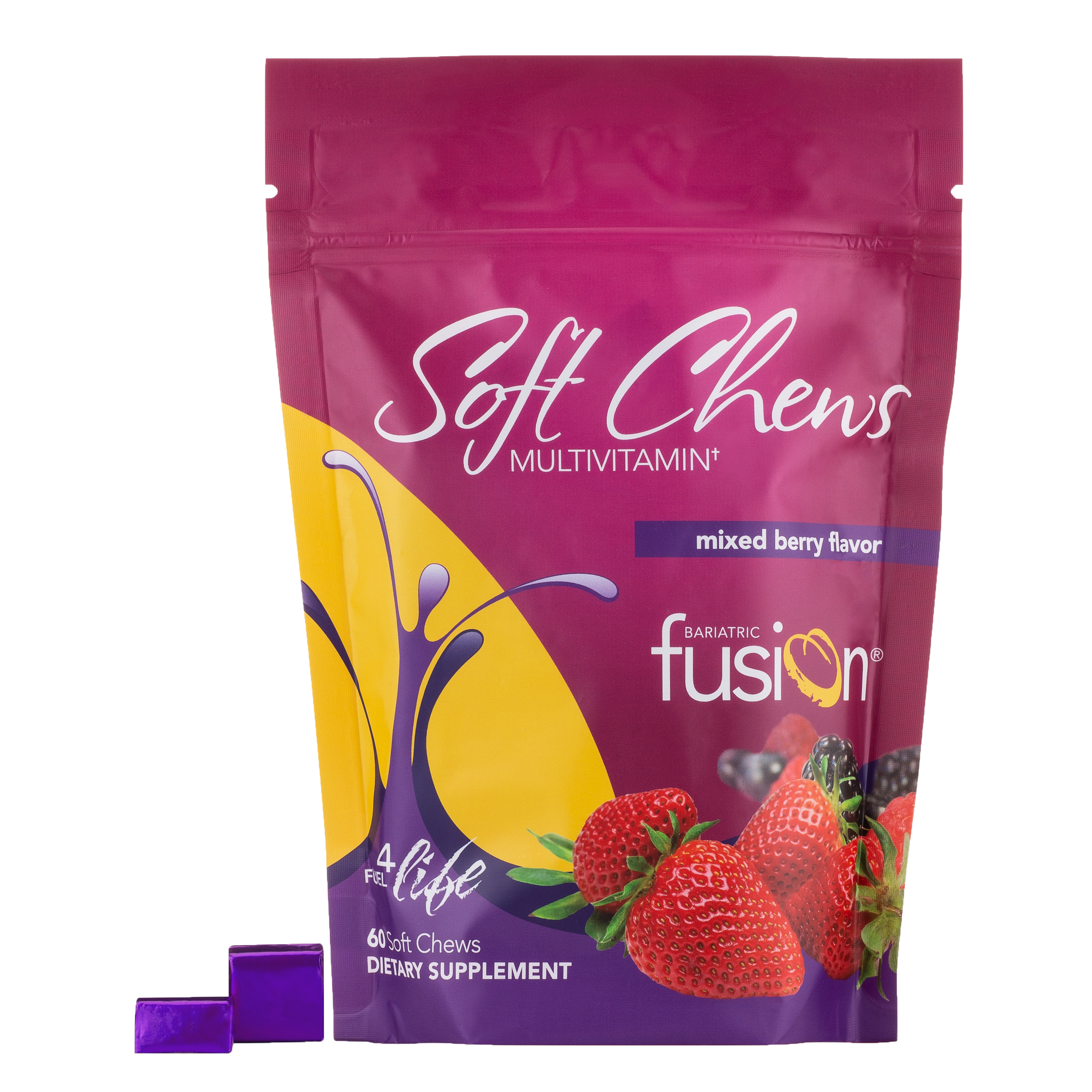 Mixed Berry Soft Chews Bariatric Multivitamin - Bariatric Fusion