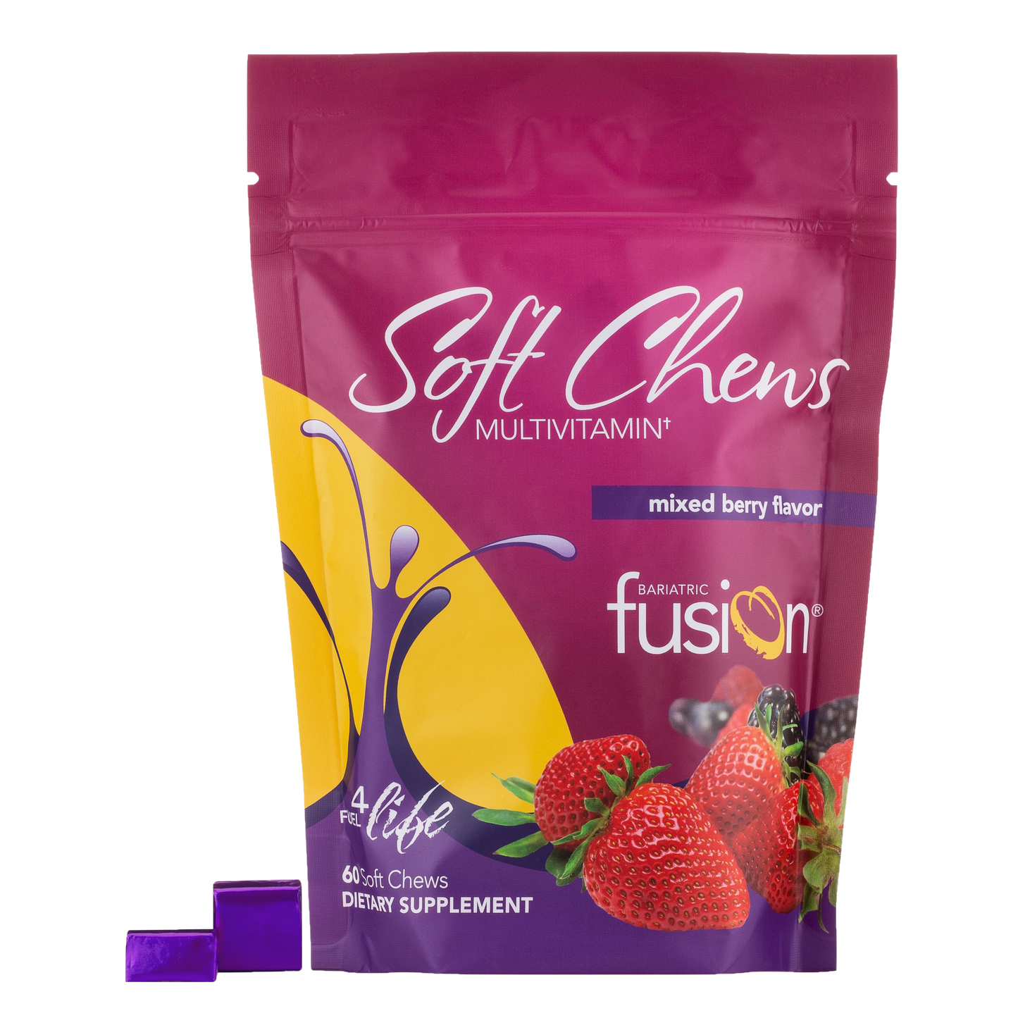 Mixed Berry Soft Chews Bariatric Multivitamin - Bariatric Fusion