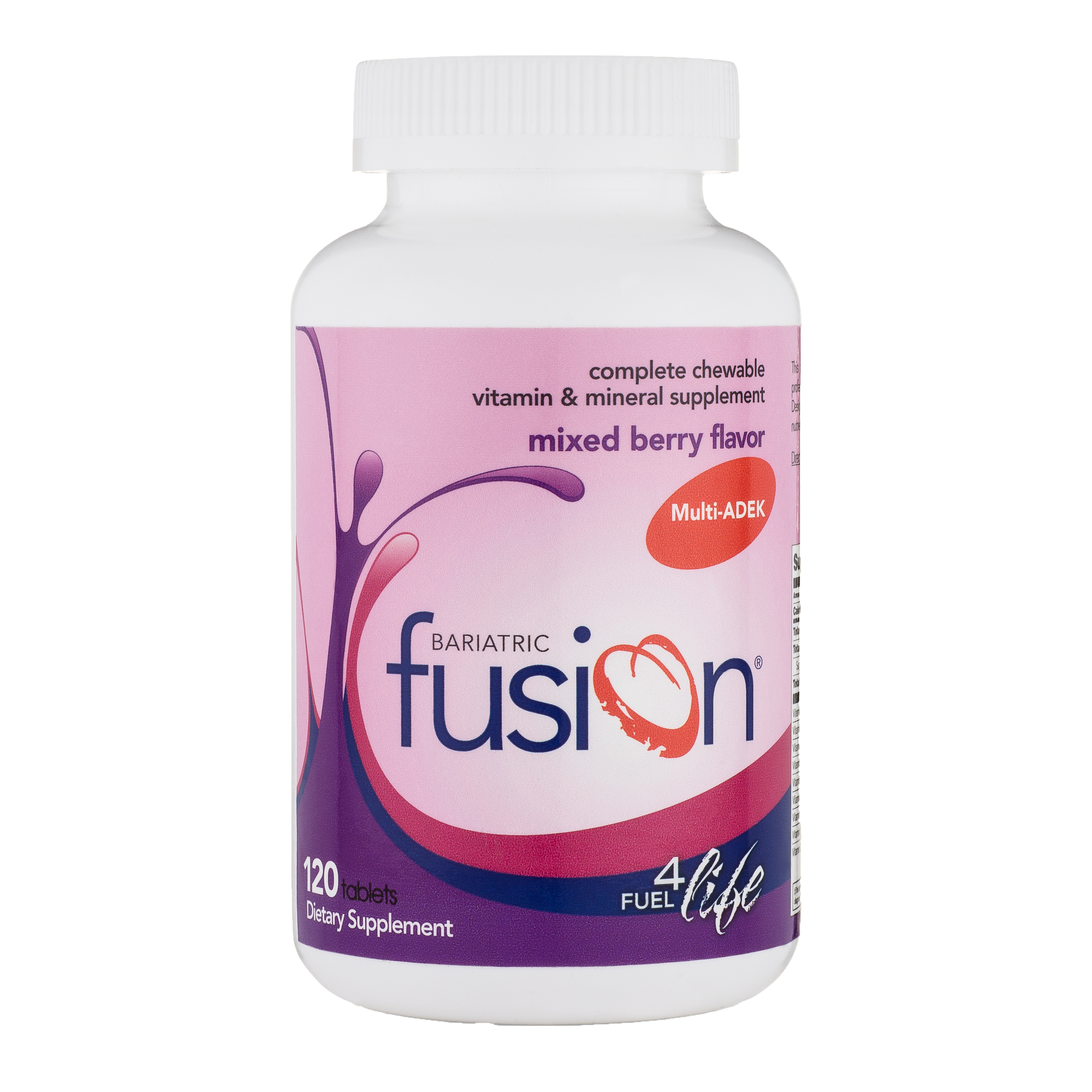 Mixed Berry Complete Chewable Bariatric ADEK Multivitamin - Bariatric Fusion