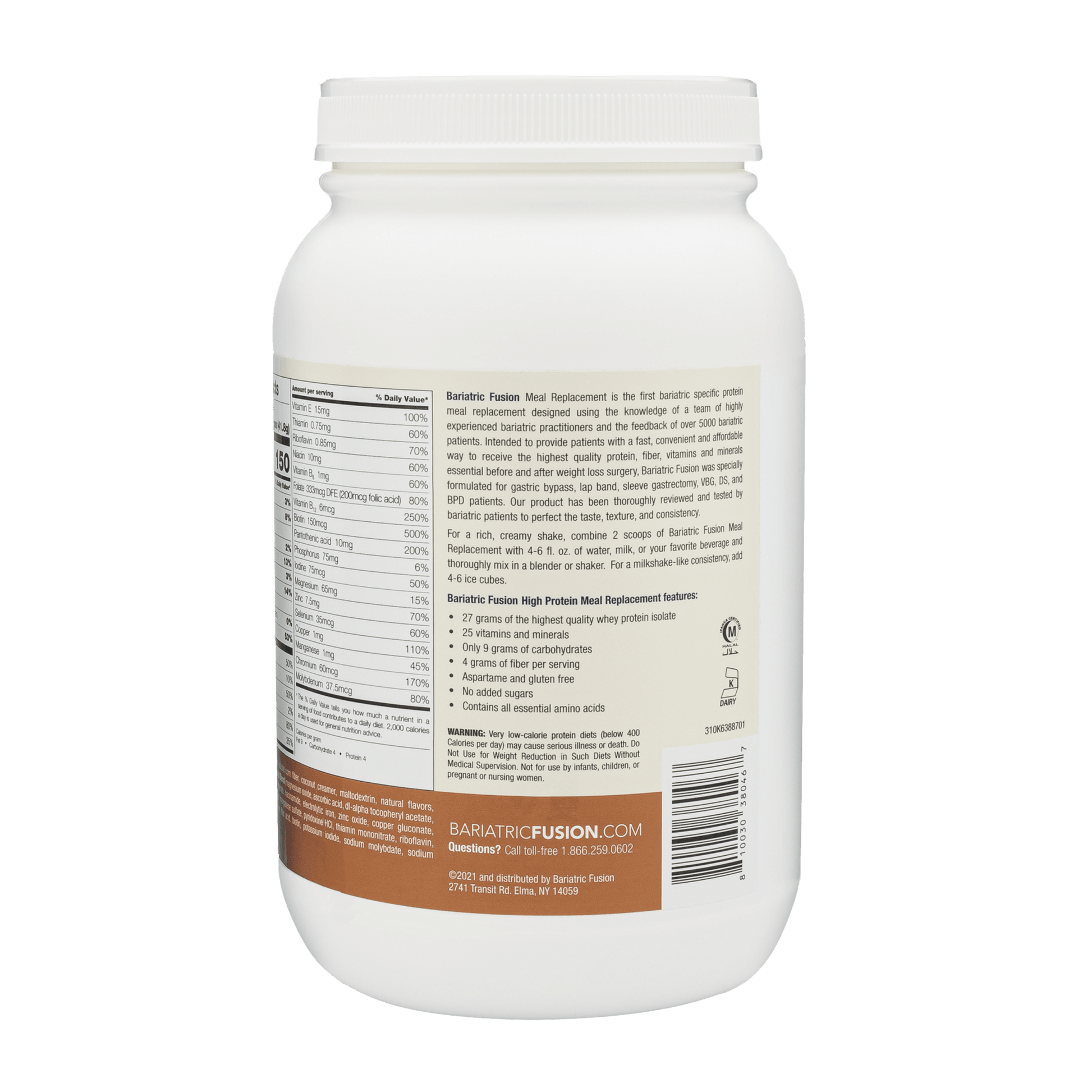 Caramel High Protein Meal Replacement - Bariatric Fusion