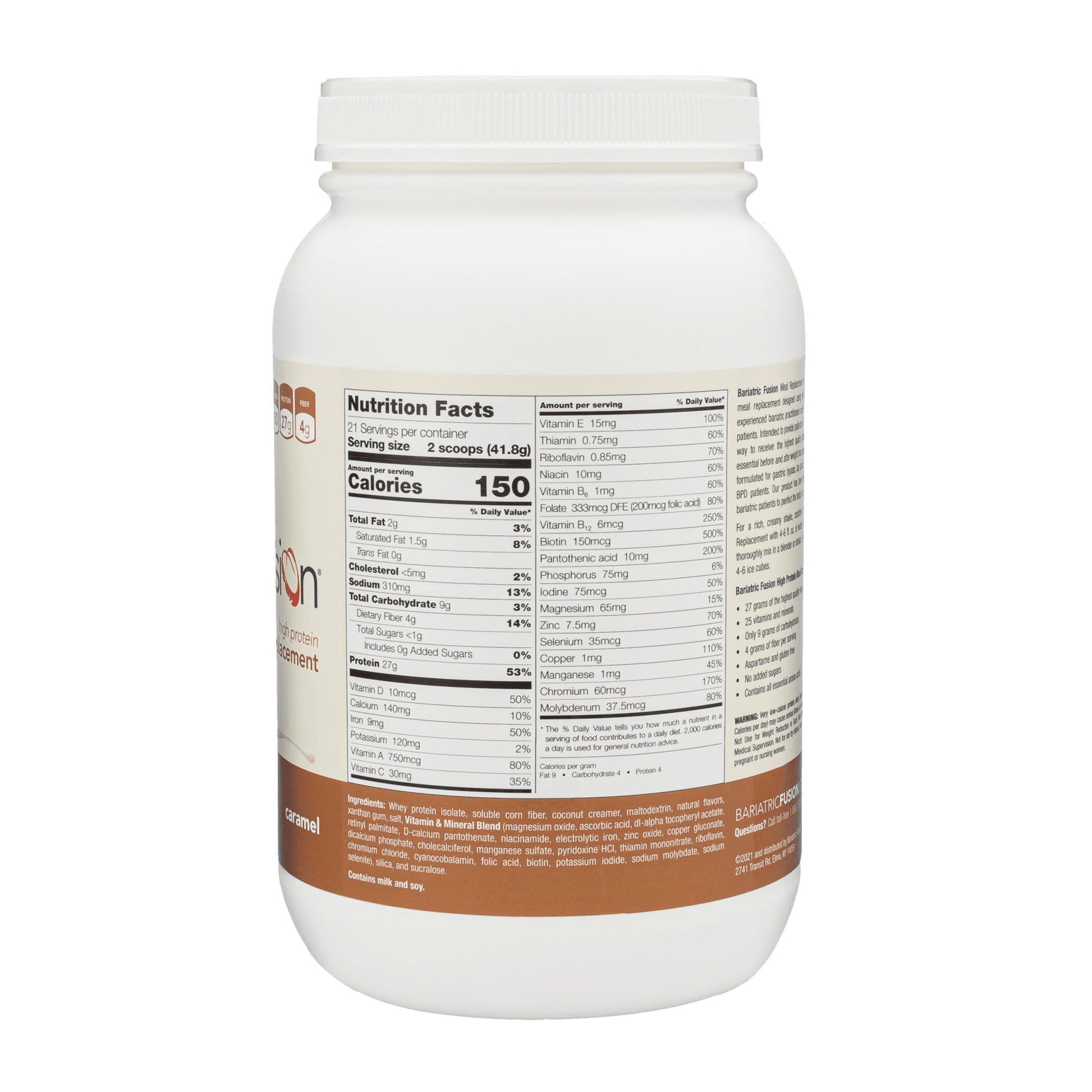 Caramel High Protein Meal Replacement - Bariatric Fusion