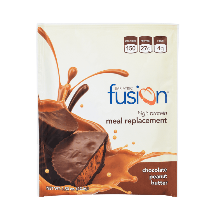 Chocolate Peanut Butter High Protein Meal Replacement - Single Serve Packet - Bariatric Fusion