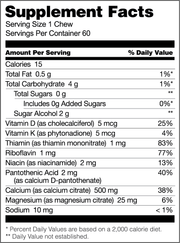 Fruit Punch Bariatric Calcium Citrate Soft Chews - Bariatric Fusion