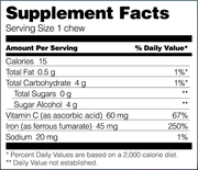 Grape Bariatric Iron Soft Chew with Vitamin C - Bariatric Fusion