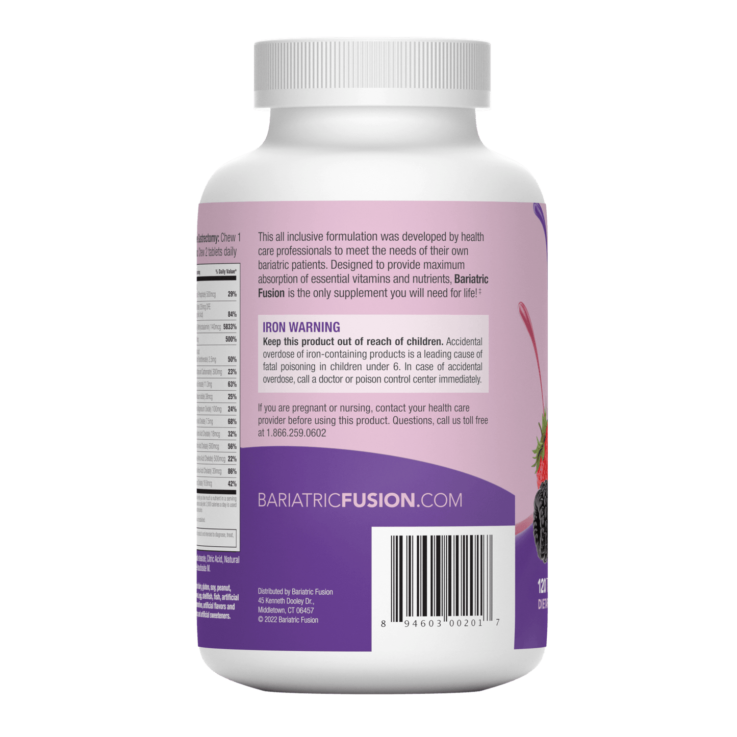 Mixed Berry Complete Chewable Bariatric Multivitamin - Bariatric Fusion