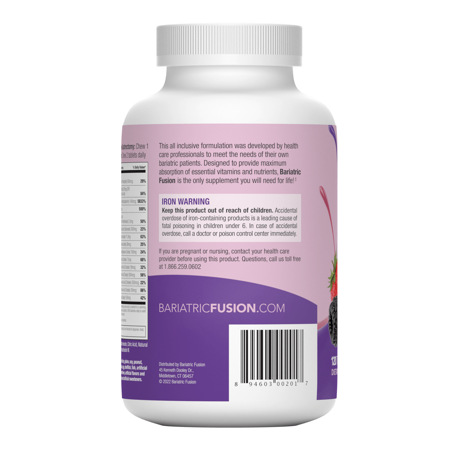 Mixed Berry Complete Chewable Bariatric Multivitamin - Bariatric Fusion