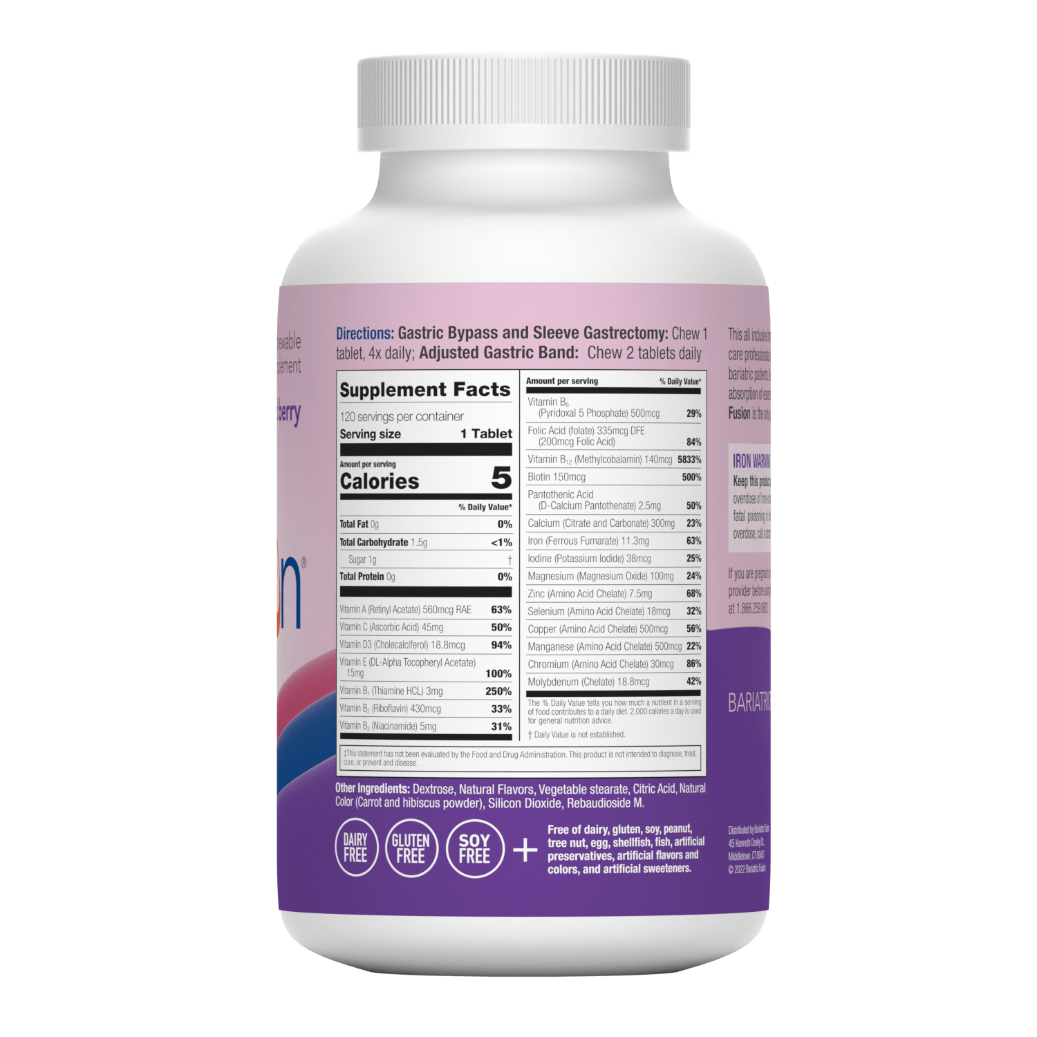 Mixed Berry Complete Chewable Bariatric Multivitamin - Bariatric Fusion