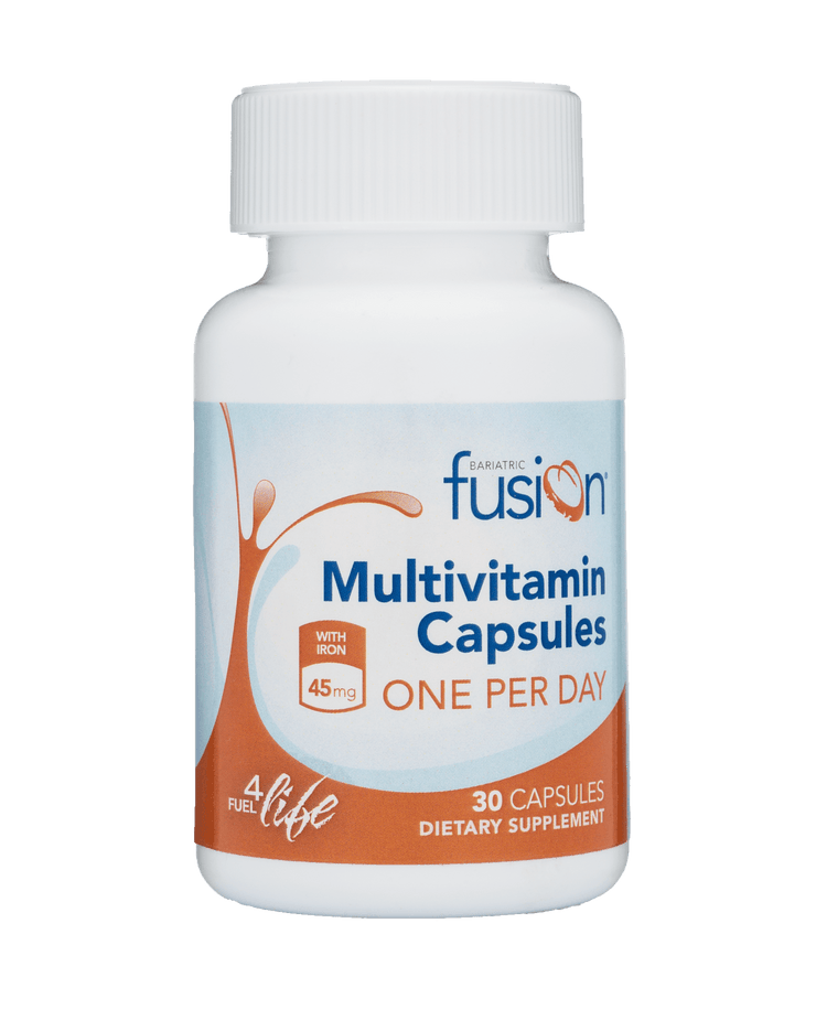One PER Day Bariatric Multivitamin Capsule with 45mg IRON - 1 Month Supply - Bariatric Fusion
