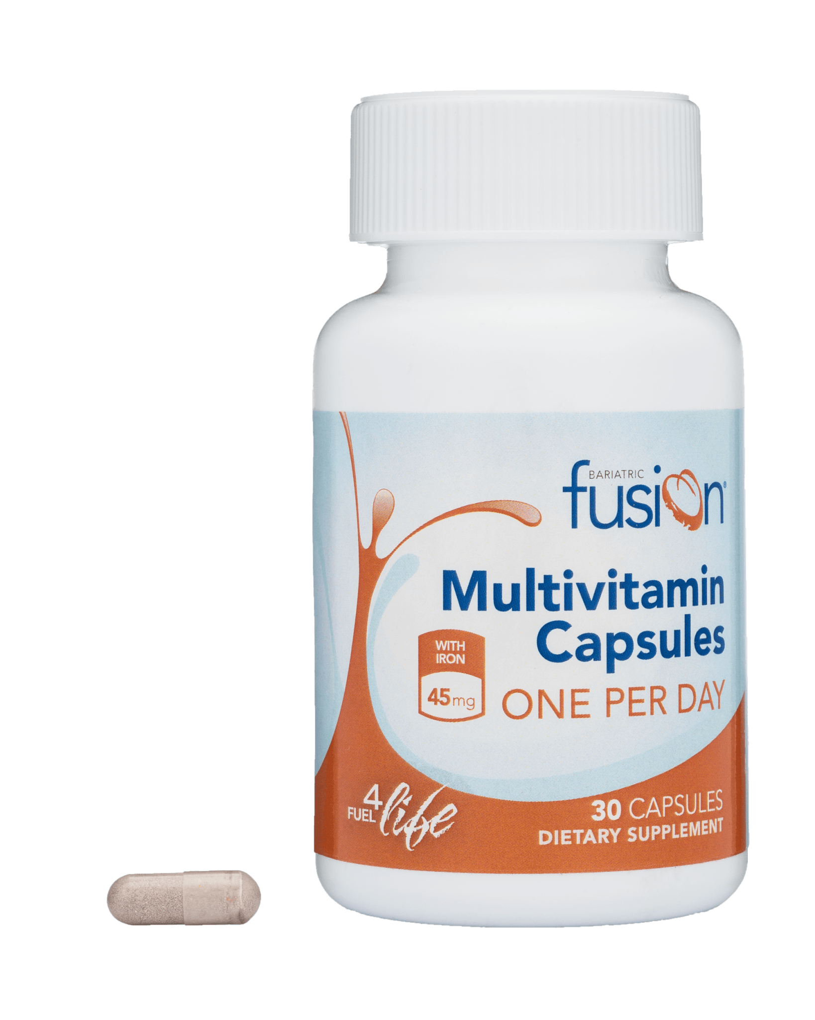 One PER Day Bariatric Multivitamin Capsule with 45mg IRON - 1 Month Supply - Bariatric Fusion