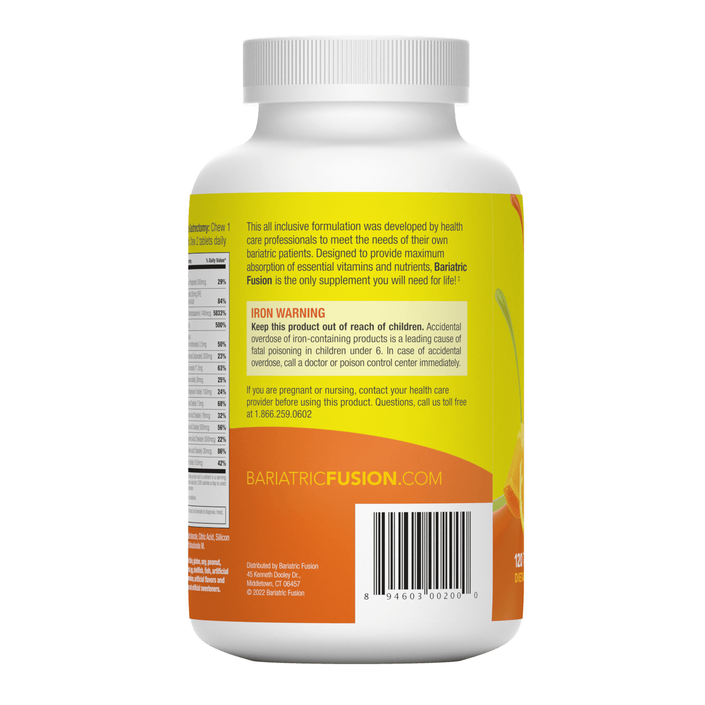 Orange Cream Complete Chewable Bariatric Multivitamin - Bariatric Fusion