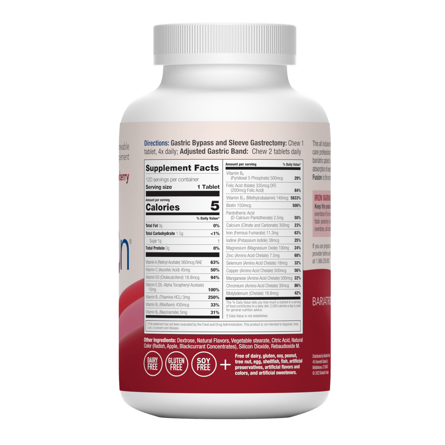 Strawberry Complete Chewable Bariatric Multivitamin - Bariatric Fusion