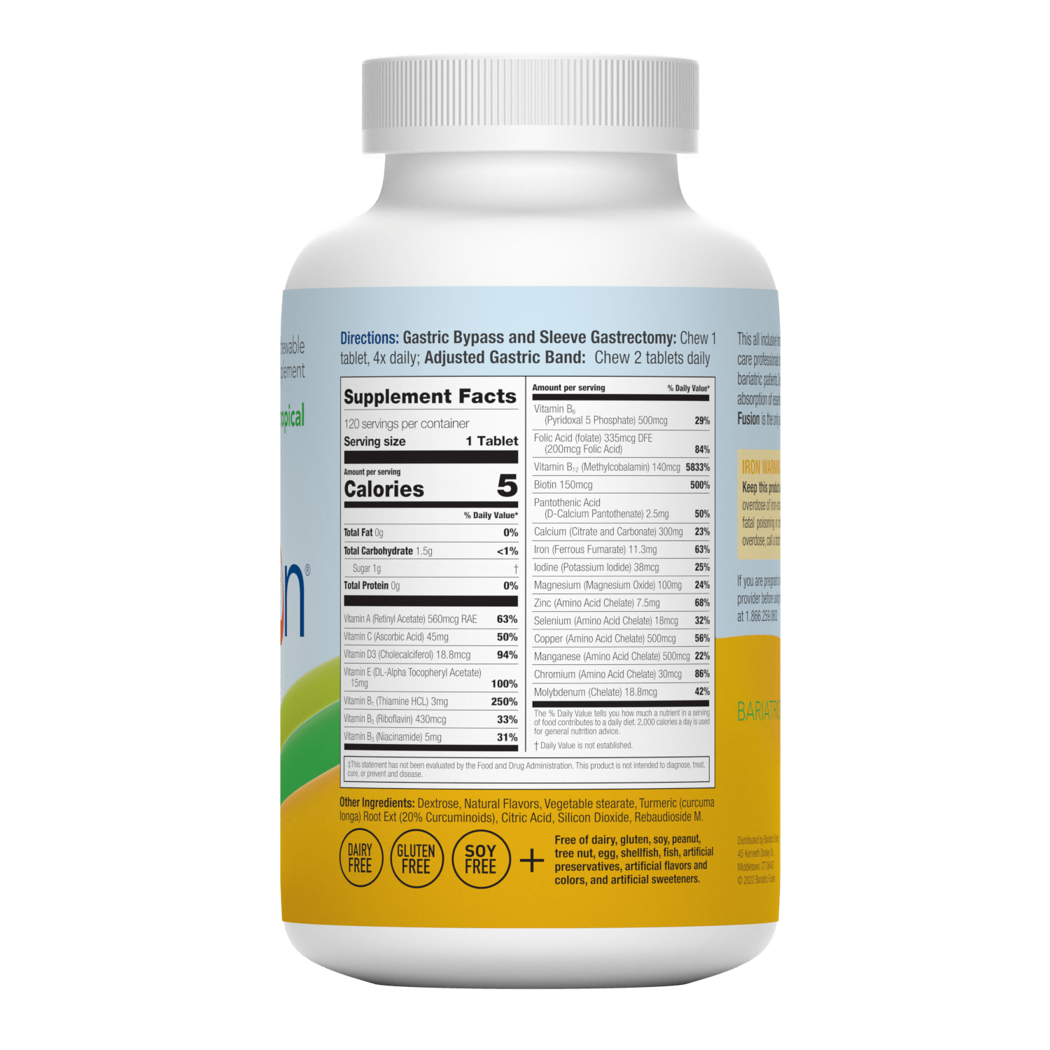 Tropical Complete Chewable Bariatric Multivitamin - Bariatric Fusion