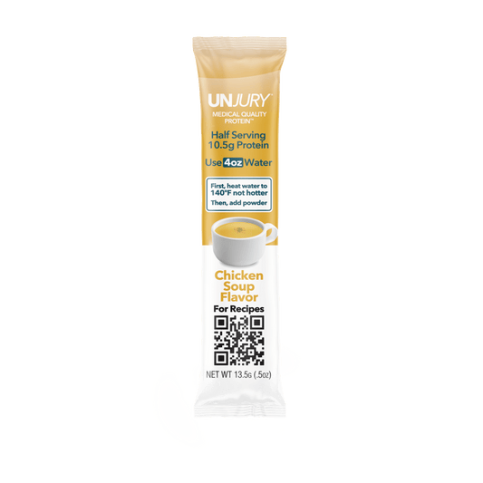 Unjury Chicken Soup Whey Protein Single Serve Stick Packet - Bariatric Fusion