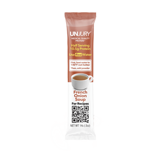 Unjury French Onion Soup Whey Protein Single Serve Stick Packet - Bariatric Fusion