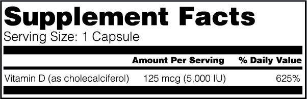 Vitamin D 5000 IU - Bariatric Fusion