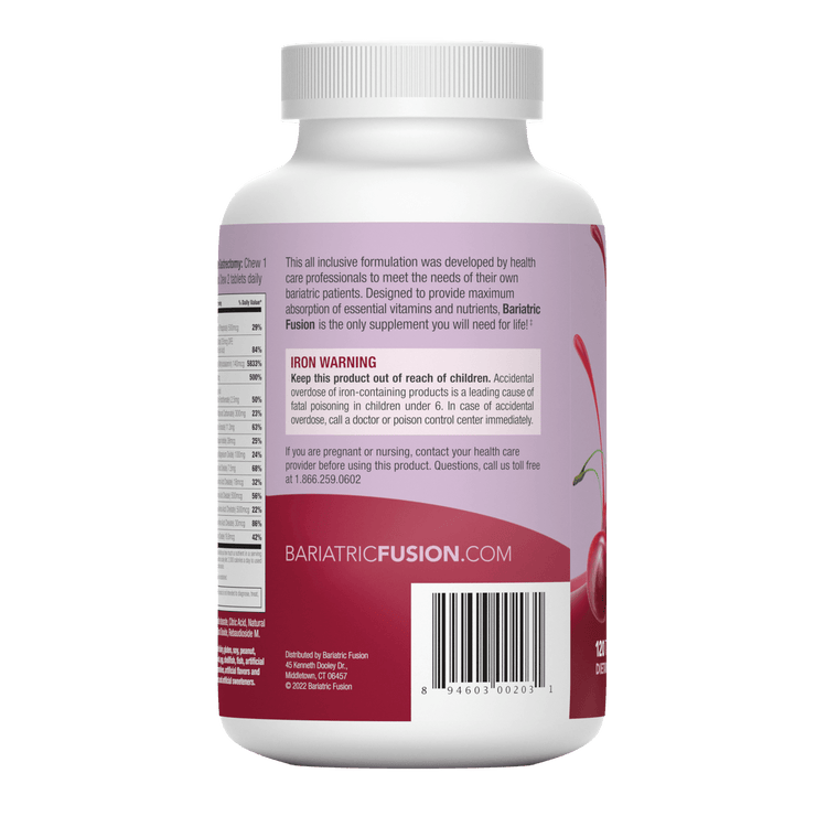 Wild Cherry Complete Chewable Bariatric Multivitamin - Bariatric Fusion